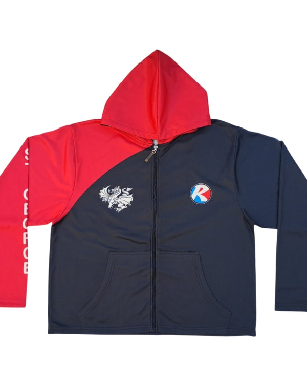 Custom Baseball Zipper Hoodie – Style 02