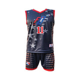 Custom Reversible Basketball Uniform Set #513
