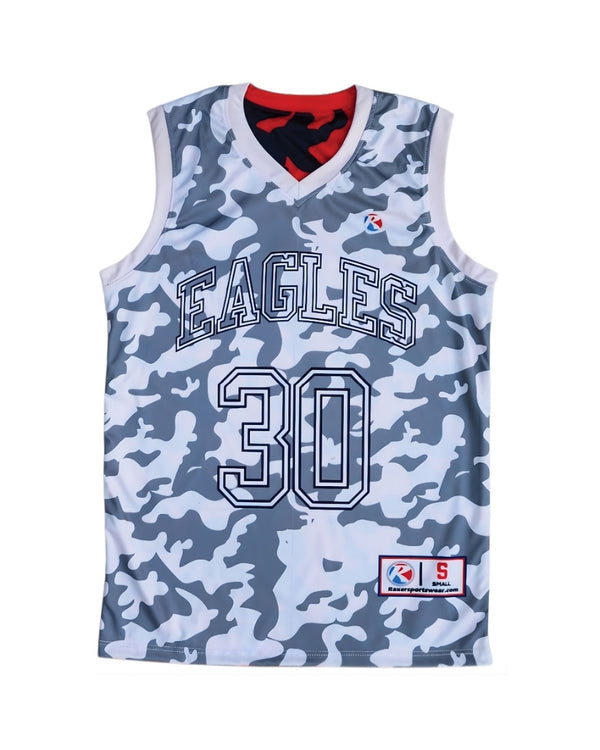 Sublimated reversible basketball jersey custom team colors 710