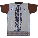 Sublimated zipper baseball jersey custom design 1472