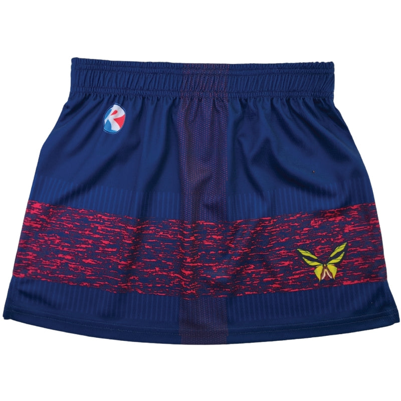 Custom women's lacrosse skirt with sublimated design
