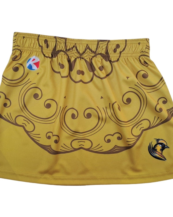 Women's custom lacrosse skirt with sublimated team colors design