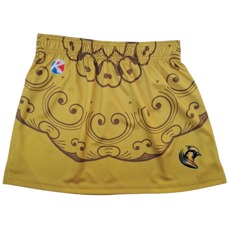 Women's custom lacrosse skirt with sublimated team colors design