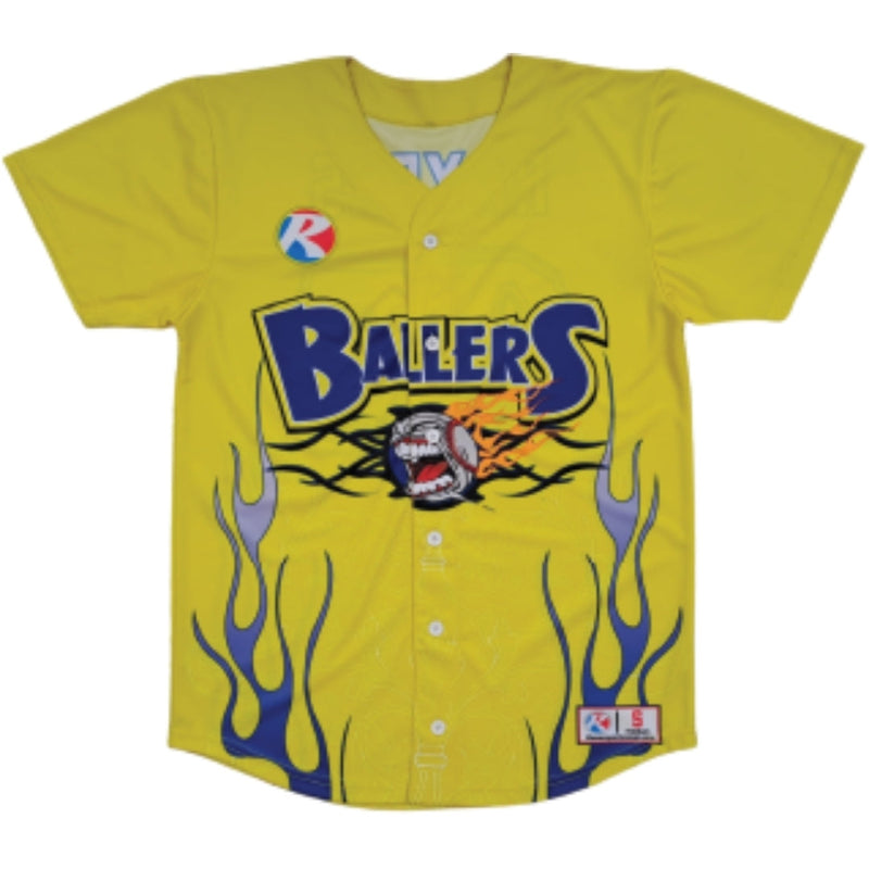 Sample - Custom Full Button Baseball Jersey #1355