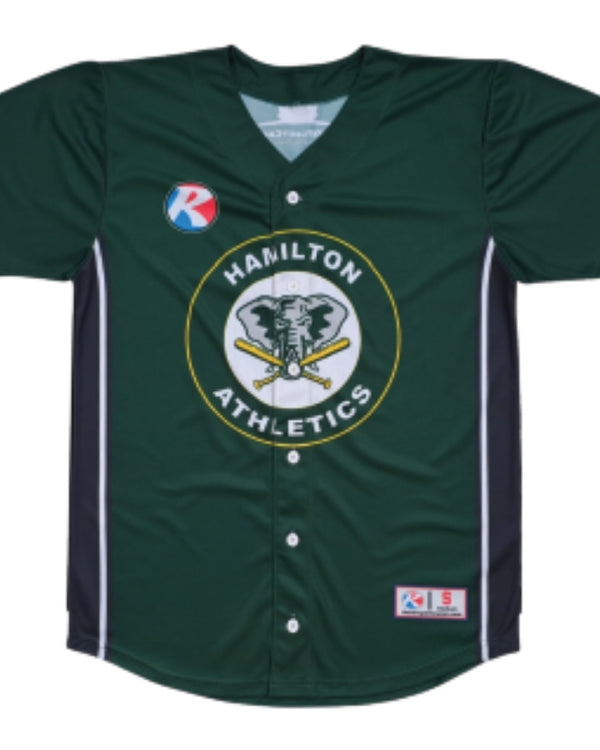 Custom full button baseball jersey sublimated team design 1366