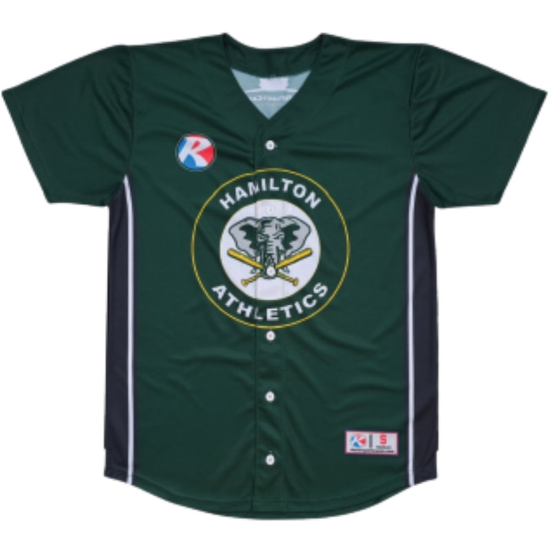 Custom full button baseball jersey sublimated team design 1366