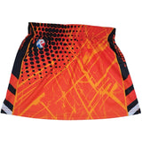 Women's custom sublimated lacrosse skirt with matching shorts liner