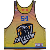 Reversible men's lacrosse pinnie with custom sublimation design 211