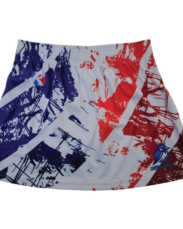 Women's lacrosse skirt custom design with sublimated print