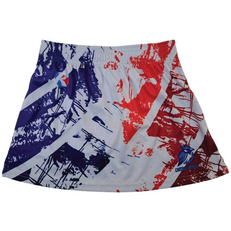 Women's lacrosse skirt custom design with sublimated print