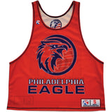 Custom sublimated men's reversible lacrosse pinnie design 213