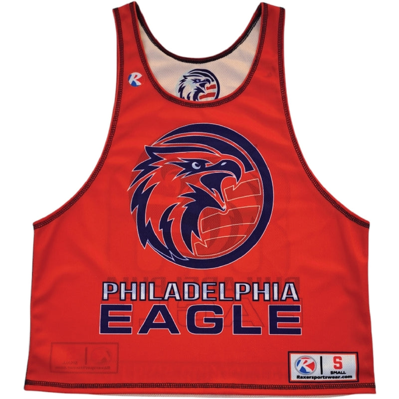 Custom sublimated men's reversible lacrosse pinnie design 213