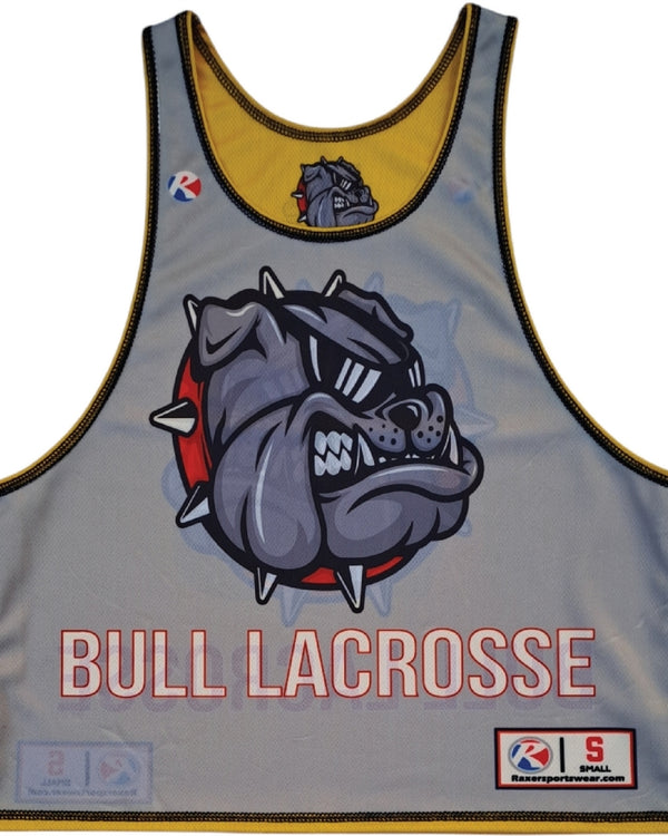 Custom men's reversible single ply lacrosse pinnie design 215